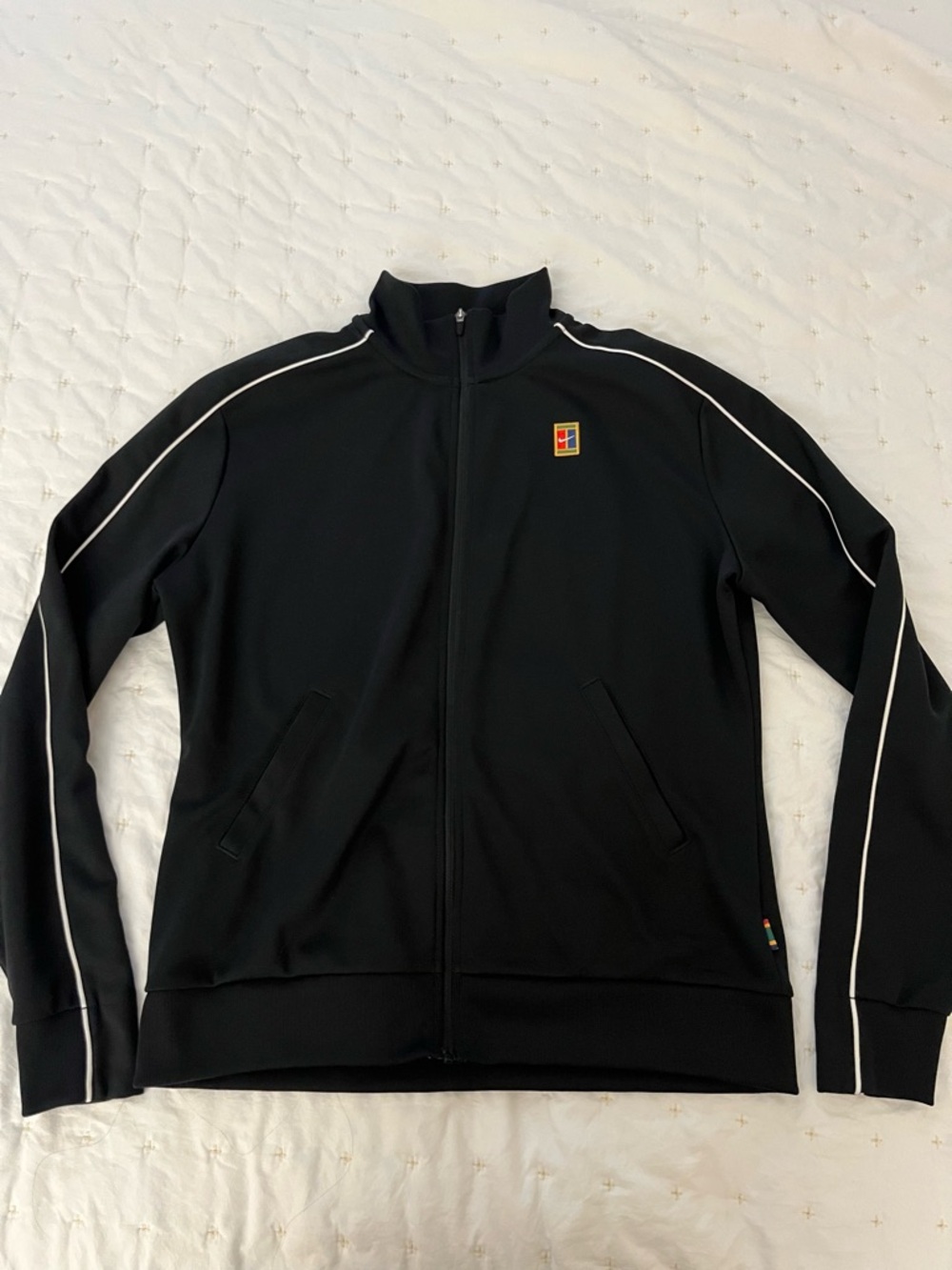 Nike Heritage Tennis Jacket Black Small